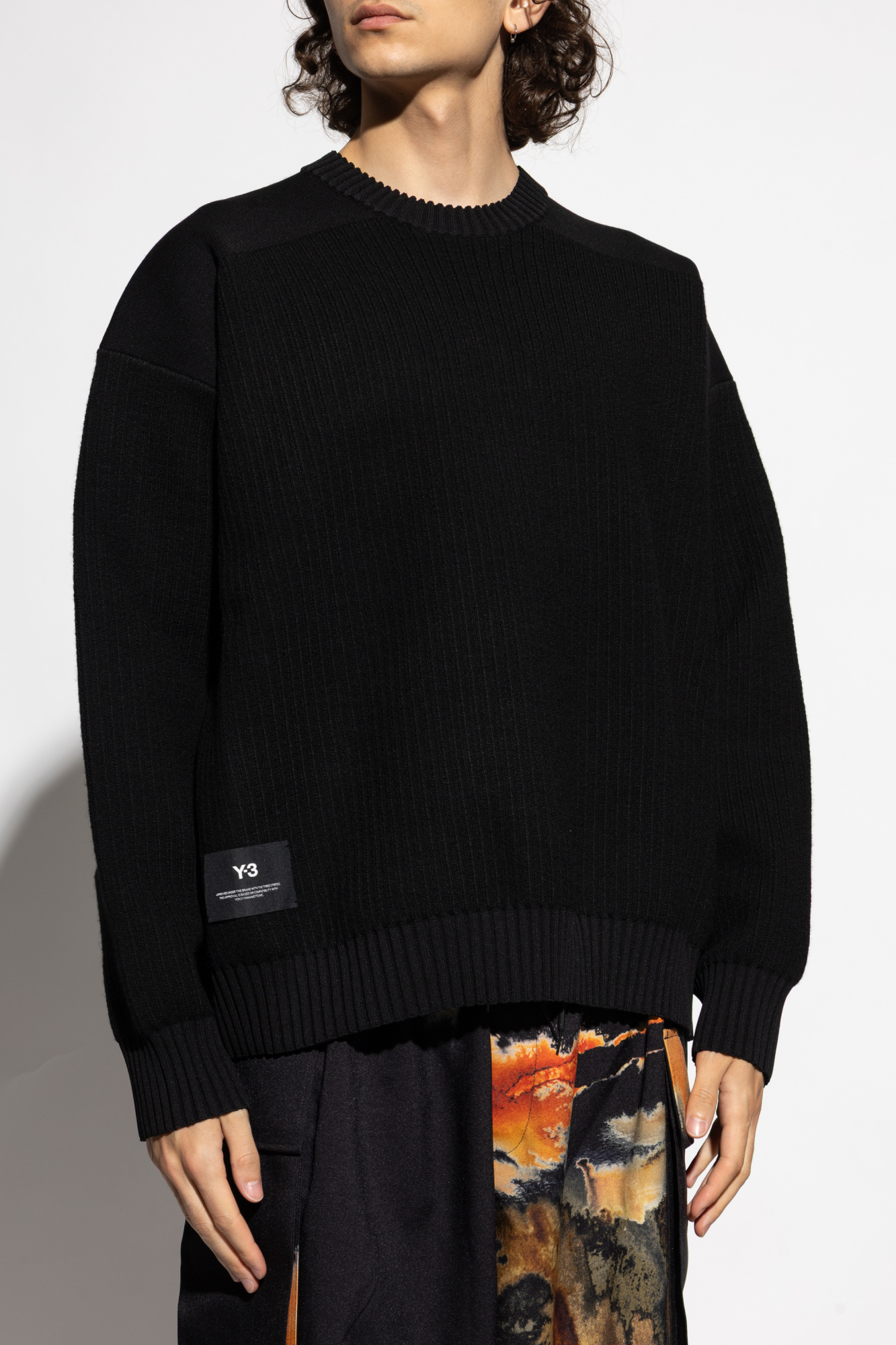 Czarny Prążkowany sweter Y-3 - Vitkac Polska